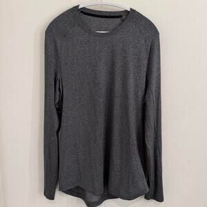 men’s dark grey LULULEMON DrySense long-sleeve top [M]